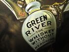 Kentucky Whiskey -green River - Bar   Saloon Sign - Bred In Old Ky -big 26  Wide
