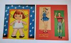 Vtg Abbott Paper Doll Book Lot  2  - Uncut    Cutie Doll   Girl   Boy Teen Dolls