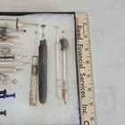 Nice Lot Of Antique Glass Syringes Colorful Medical Amber Blue