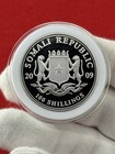 2009 Somalia African Wildlife Elephant  Bu 1 Oz  999 Silver Coin Somali Republic