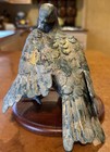 Vintage Cast Bronze Pigeon With Amazing Patina By Toyo Japan