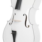 Hot 4 4 Size Basswood White Color Cello  bag bow rosin bridge School Band