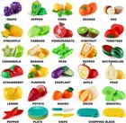 70 Pcs Cutting Play Food Toy For Kids Kitchen  Pretend Fruit  vegetables Accesso