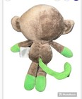 Fisher Price Snugamonkey Monkey Plush Brown Green Tail Hands Ears Stuffed Toy 7 