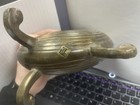 Solid Brass Nautilus Shell Planter Handmade In India  Approx 6 h X 6 L  Heavy 