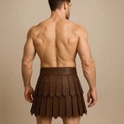Leather Gladiator Kilt Roman Warrior Skirt  Medieval Larp Costu Costume