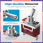 Toggle Switch 12v 30a Heavy Duty On off 2pin Spst Waterproof Toggle Switch 2pack