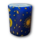 Vintage Candle Y2k 90s Celestial Moon Stars Blue Yellow New