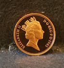 1985 Great Britain Penny  Elizabeth Ii  Red Gem Proof  Km-935  gb2 