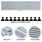 12 Pcs Silver Satin Table Runner 12x108 Inch Wedding Party Banquet Decor