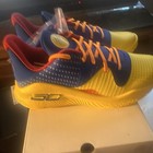 Under Armour Curry 4 Low Flotro Basketball Shoes Yellow blue 3026620-400
