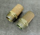 Male Thread Brass Air Pneumatic Noise Filter Exhaust Muffler 1-1 4 Npt  Lot Of 2