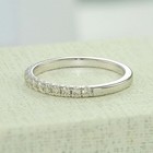 1 50 Ct Round Cut White Diamond Engagement Band Ring 14k White Gold Finish
