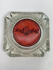 Vtg Lady Lucky Casino   Saloon Downtown Las Vegas Glass Ashtray Advertisement