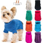 Cozy Knit Dog Sweater Winter Warm Clothes For Small Medium Pets Puppy 