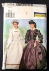 Butterick 6694 Sew Pattern Victorian Civil War Historical Costume Skirt Top Gown