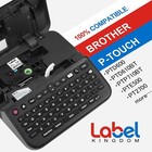 10pk 24mm Tz 251 Tze251 Black On White Label Tape For Brother P-touch  Pt2730