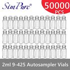 50000pcs 2ml Auto-sampler Vials 9-425 Clear Glass Bottles Screw Top Writing Area