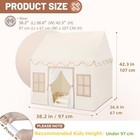 Kids Play Tent Indoor  With Mat  Tassel Garland  Star Lights - Girl Tent Indoor