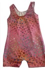 Girls Gymnastics Leotard Size 4 5 Heart Design