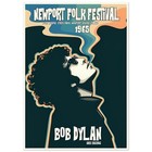Bob Dylan Newport Folk Festival 1965 Vintage Concert Poster Wall Art Print 24x36