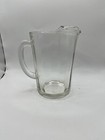 Mcm Glass Martini juice Pitcher     vintage Jug Server Inverted Spout 6    Tall
