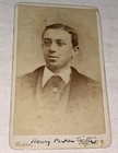 Rare Antique Victorian American Nj Coal Merchant Henry Witte Cdv Photo  Troy  Ny