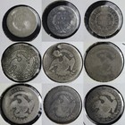 Seated Liberty Half Dime   Capped Bust Dime 9 Coin Lot - Low Grade problems E899