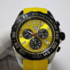 Tag Heuer Formula 1 Quartz Chrono 43mm Yellow Rubber Men s Watch Caz101am ft8054