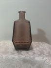 Wheaton Purple Amethyst Glass R i p  Coffin Casket Shaped Bottle Flask Poison