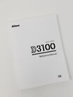 Nikon D3100 Instruction Owners Manual D3100 Book New