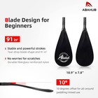 3-piece Carbon Fiber Sup Paddle adjustable 67-86  Lightweight With Bag