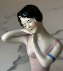 Antique German Porcelain Pin Cushion Half Doll 3  Rare Vintage Collectible Gifts
