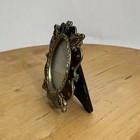 Mini Bejeweled Picture Frame  Enameled Ornate Photo Frame Display With Stand