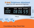 Blue 1 8  9digits Large Led Countdown Count Up Days Clock With Remote Christm
