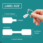 500pcs Jewelry Price Tags Roll Ring Labels Sticker Identification Tags White