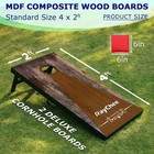 Cornhole Game Boards Set 4x2ft Bean Bag Toss Game Backyard Mdf Portable Outdoor