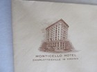Vintage Monticello Hotel Charlottesville  Va Envelope