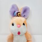 Vintage Dan Dee Bunny Rabbit Orange Peach Purple Plush 8  Stuffed Animal 1979