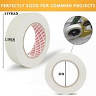 Masking Tape 1 Inch X 55 Yards X 12 Rolls  Bulk Adhesive Painting Tape For Ge   