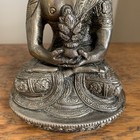 Bronze   Brass   Buddha Statue Figure Vintage Heavy 6    Tall Midcentury Tarnish