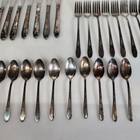 Wm Rogers   Son Gardenia Is Silver Plate Flatware Set - 42 Pieces