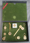 Vintage 1976 Coors Beer Salesman Sample Set Key-chain  Necklace  Paperweight Etc