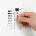 Alipis High Precision Sec Measurement Ruler Transparent Flaw Detection Multi