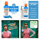 Thera Breath Fresh Breath Mouth Oral Rinse Invigorating Icy Mint 33 8 Oz X 2 New