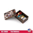 1 12 Scale Dollhouse Miniatures Accessories Sewing Box Thread Scissors Ruler