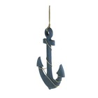 Scratch   Dent Oxidized Finish Ship Anchor And Rope Nautical Wall Hanging