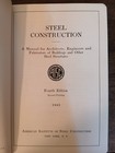 Aisc Manual American Institute Of Steel Construction 1942 4th Edition 2nd Print