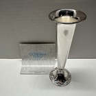 Vintage Gorham Silver Plated Trumpet Bud Vase 7 Inch Tall New In Box Yh329