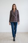Halogen Multicolor Tweed Fringe Trim  Blazer Women   s Jacket Xs